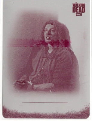 The Walking Dead Season 6 Magenta Printing Plate In-Memoriam M-8 Alpha Wolf 1/1 - Image 1 of 2