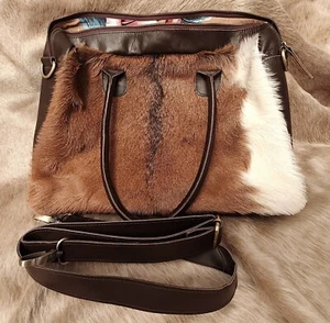Furmoo 'Laptop Bag' goat hide and leather bag new - Picture 1 of 6