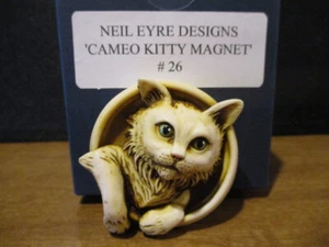 Artista Harmony Kingdom Neil Eyre camafeo gatito imán prueba ENVÍO GRATUITO A EE. UU. - Imagen 1 de 3