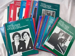 Lot of 74 ~ Clavier's Keys Piano Music Magazine 1980s & 1990s ~ Very Good - Picture 1 of 10