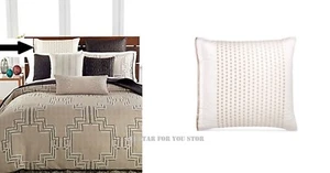 Hotel Collection Shams Emblem 2 Euro Shams Embroidered Pima Cotton 26'' X 26'' - Picture 1 of 5