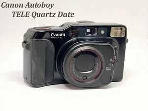 Canon Autoboy Tele Quartz Date Point & Shoot 35 mm Film Camera As-Is (3154) - Picture 1 of 20