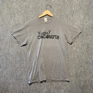 Camiseta Deez Coconuts Hombre’s M Gris Negro Y2K T Divertida Vulgar - Imagen 1 de 5