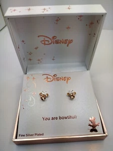 Disney Minnie Mouse june  Birthstone Jewelry, Silver Plated Crystal Earrings new - Picture 1 of 5