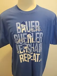 Nueva Camiseta Para Hombre 2XL Gildan MLB Auténtica Los Angeles Dodgers Bauer Buehler Kershaw - Imagen 1 de 6