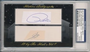 JOE JACKSON & PETE ROSE HISTORIC CUT AUTOGRAPH SIGNED CUTS AUTO 1/1 ! PSA DNA ! - Picture 1 of 1