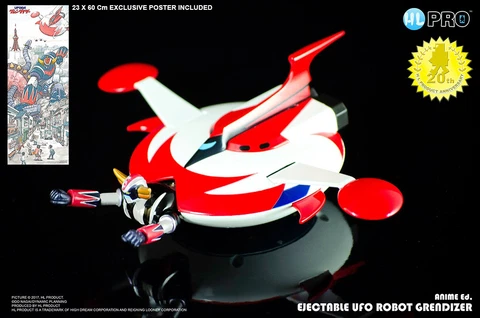 High Dream Grendizer die cast Ejectable with Spacer 20th Anniversary Anime Cover