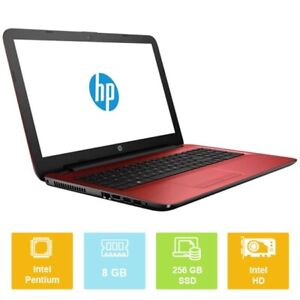15.6" HP Notebook 15-AC122NA, Intel 1.9GHz, 256GB SSD, 8GB Intel HD Win11 Laptop