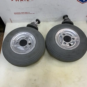 2 Used Permobil Casters Wheels Tires Wheelchair 2.50-3 C500 CLS - Picture 1 of 12