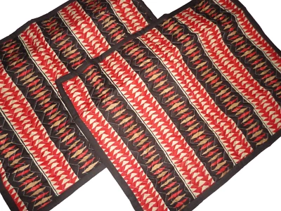 RALPH LAUREN HERITAGE BATIK BROWN RUST TAN (2) STANDARD PILLOW SHAMS 20x26 - Image 1 of 4