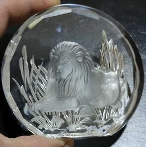 Glass Paper Weights Danbury Mint Wildlife Crystal #12 3" W Germany. - Picture 1 of 16