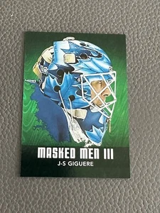 2010-11 Between The Pipes Jean-Sebastien Giguere Hombres Enmascarados III Esmeralda # MM-23 - Imagen 1 de 2