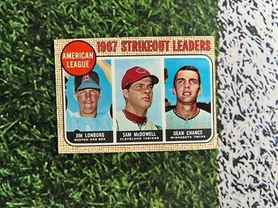 1968 Topps Baseball AL Strikeout Leaders #12 EX Condition Low Cost Shipping  - Image 1 of 2