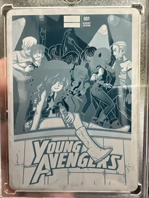 2013 Marvel NOW #121-BO Young Avengers #1 - Cyan printing plate - Image 1 of 2