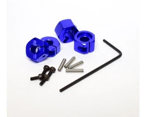 Traxxas 2wd Stampede Slash Blue Aluminum 12mm Wheel Hex (4) Hot Racing TE1006SL - Picture 1 of 1