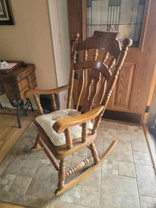 Virginia House Vintage Oak Rocking Chair - Picture 1 of 4