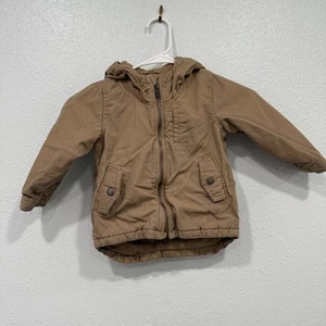 Chaqueta con Capucha Old Navy Niños Tostada Cremallera Completa Informal Prendas Exteriores Talla 2T - Imagen 1 de 6