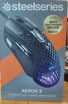 SteelSeries - Aerox 5 Ultra Lightweight Honeycomb Water Resistant Wired RGB. - Image 1 of 4