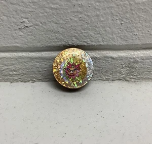 Vintage massive Messing dicke schwere Cartoon Bombe reflektierende Pog Slammer - Bild 1 von 5