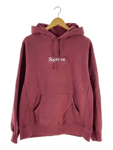 Supreme Felpa con Cappuccio 21AW Box Logo Felpa con Cappuccio M Cotone Bordeaux Usata