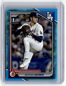 2024 Bowman Draft Brooks Auger 1st Sky Blue /499 - Bild 1 von 2
