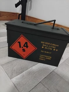 Real British army ammo box nato bullet holder box afghanistan war - Picture 1 of 2