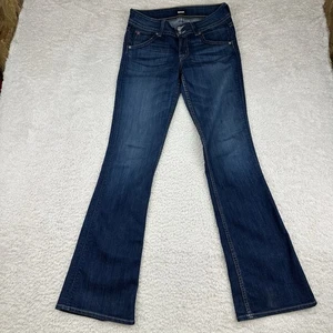 Hudson Jeans Women 28 Blue Signature Midrise Bootcut Western Cowboy Flap Pocket - Picture 1 of 10