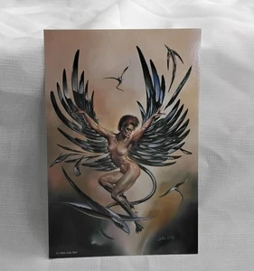 1994 Julie Bell Fantasy Art 9"×6" Steel Wings Glossy Poster - Picture 1 of 4