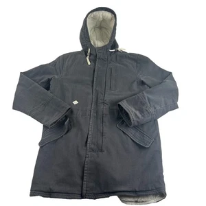 Altamont Canvas Uomo S Grunge Grigio Cialda Foderato Giacca Skater Hipster Felpa con Cappuccio - Foto 1 di 14
