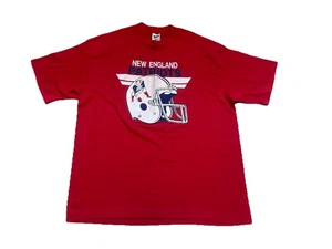 Camiseta de los New England Patriots NFL de los años 80 puntada única hecha en EE. UU. XL - Imagen 1 de 4