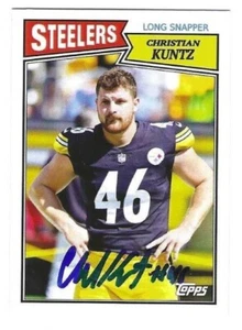 Autographed CHRISTIAN KUNTZ  Custom Pittsburgh Steelers card w/Show Ticket - Picture 1 of 1