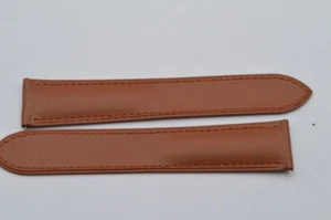 PULSERA CARTIER PIEL 21MM CIERRE DESPLEGABLE 18MM NUEVA 21-18 NUEVA MARRÓN SANTOS 100 - Imagen 1 de 3