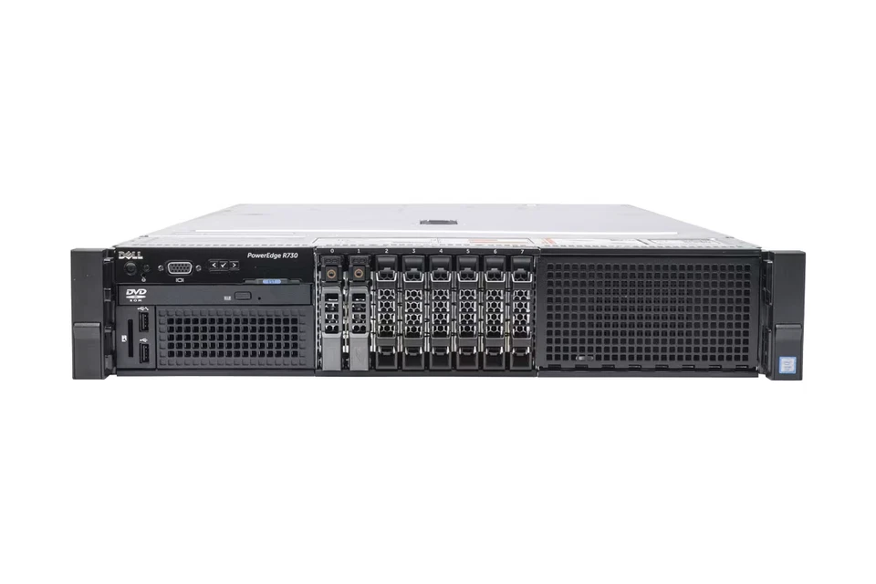 Dell PowerEdge R730 2x 12-Core E5-2670v3 32GB Ram 2x 600GB HDD 8-Bay 2U Server - Image 1 of 1