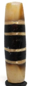 Rare tibetan Himalayas four line pyu chung Dzi beads amulet pendant - Picture 1 of 9