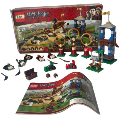 Lego Harry Potter Set Quidditch Match 4737 100% Complete Building Toy 153 Pieces - Image 1 of 4