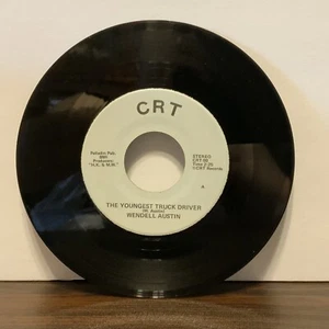 Wendell Austin, The Youngest Truck Driver / Slidin Thru, Vinyl 7” 45rpm Record - Picture 1 of 3