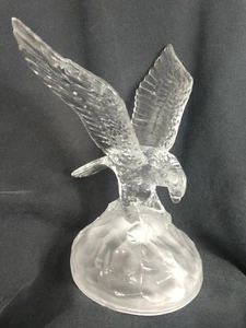 Cristal D’Arques Bald Eagle Crystal Glass Sculpture Figurine - Picture 1 of 8