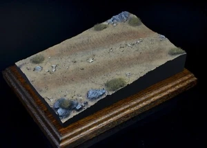 Pustynna diorama podstawa do czołgu ŻYWICA 1/35 II WOJNA ŚWIATOWA Pro zbudowana i malowana - Zdjęcie 1 z 2
