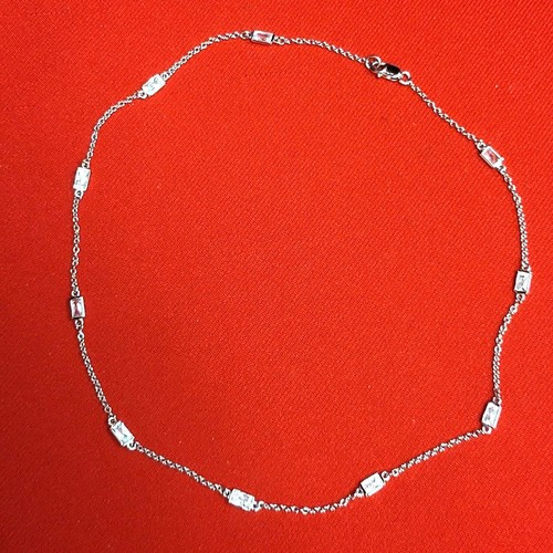 VETEMENTS Set Collana Choker Lunetta Rettangolare Silvertone Strass Trasparenti