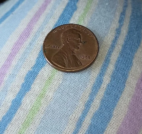 1988 Lincoln Penny no mint mark, United States Of America Cover