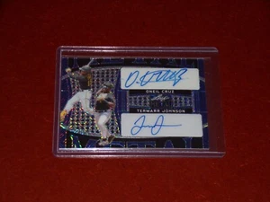 2022 Leaf Metal Blue Mojo Dual Auto 5/5 Oneil Cruz / Termarr Johnson - Picture 1 of 2