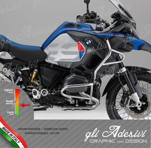 2 Adesivi Fianco Serbatoio Moto BMW R 1200 1250 gs Adventure LC GS new 2019
