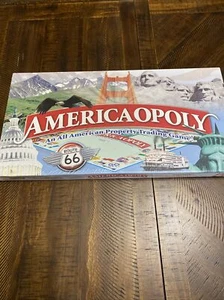 Americaopoly Route 66 Property Trading Board Game Late For The Sky New Sealed - Picture 1 of 5