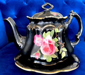 Antique Porcelain Teapot & Stand Ford & Son MILFORD WARE - Picture 1 of 9