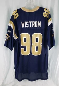 Camiseta deportiva de colección de Reebok Grant de los Wistrom Rams #98 talla adulta grande L - Imagen 1 de 7