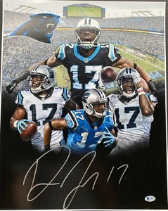 Devin Funchess Signed Autograph 16 By 20 Panthers Coa Cert Rare - Picture 1 of 1