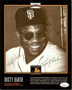 Dusty Baker Signed Autographed 8X10 Photo Giants 1993 Manager the Year Smile JSA - Picture 1 of 2