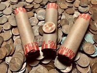 ⭐1930-1958 Lincoln Wheat Pennies 50 Cent Roll Mixed Years PDS