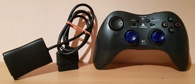 Logitech Cordless Controller (Sony PlayStation 1/2, PS1/PS2) With Dongle - Image 1 of 4