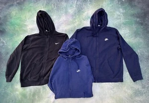 Lot of 3 Vintage Nike Men's Full Zip Hoodies Size XL. - Picture 1 of 10